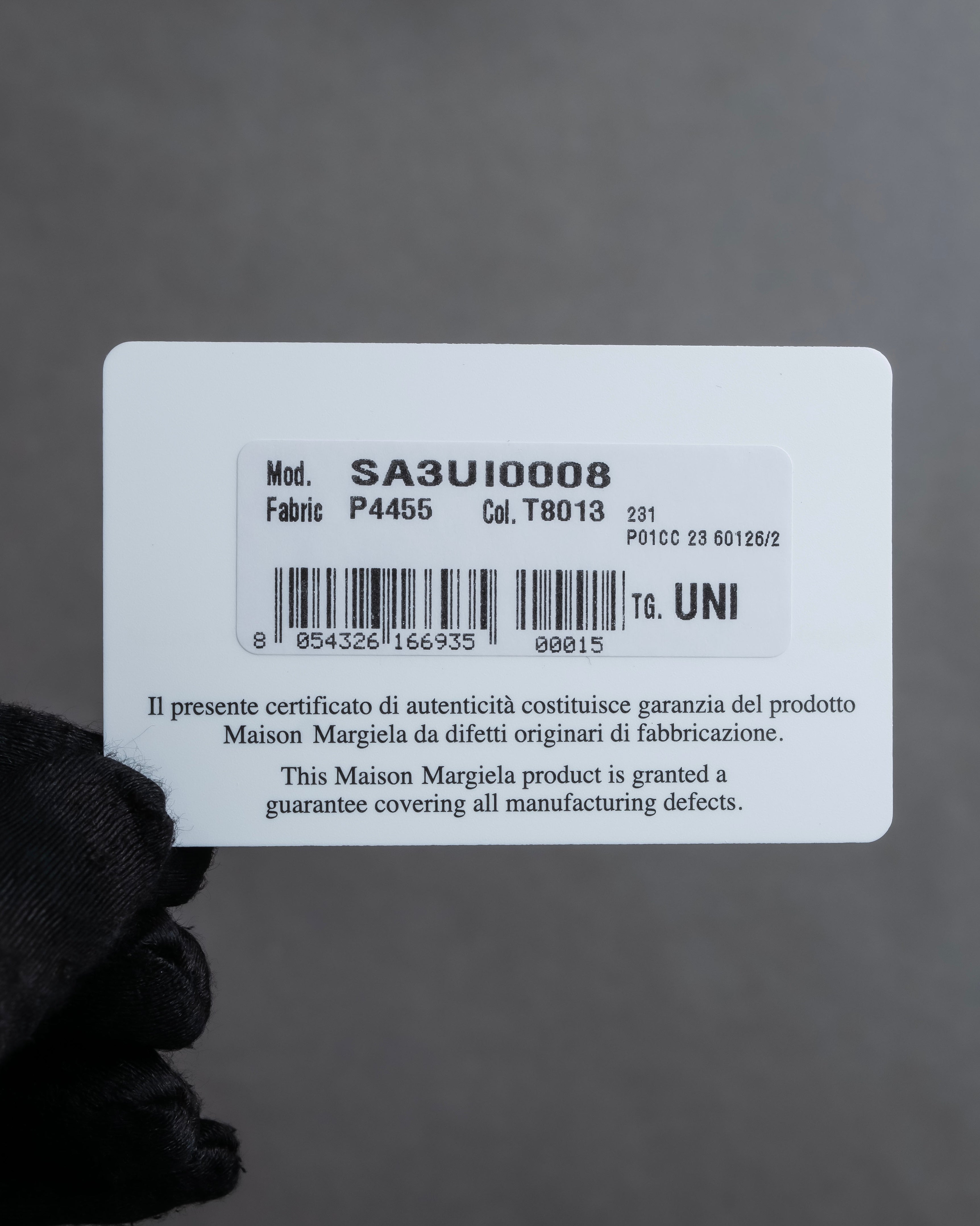 "MAISON MARGIELA" Grained leather chain wallet bag