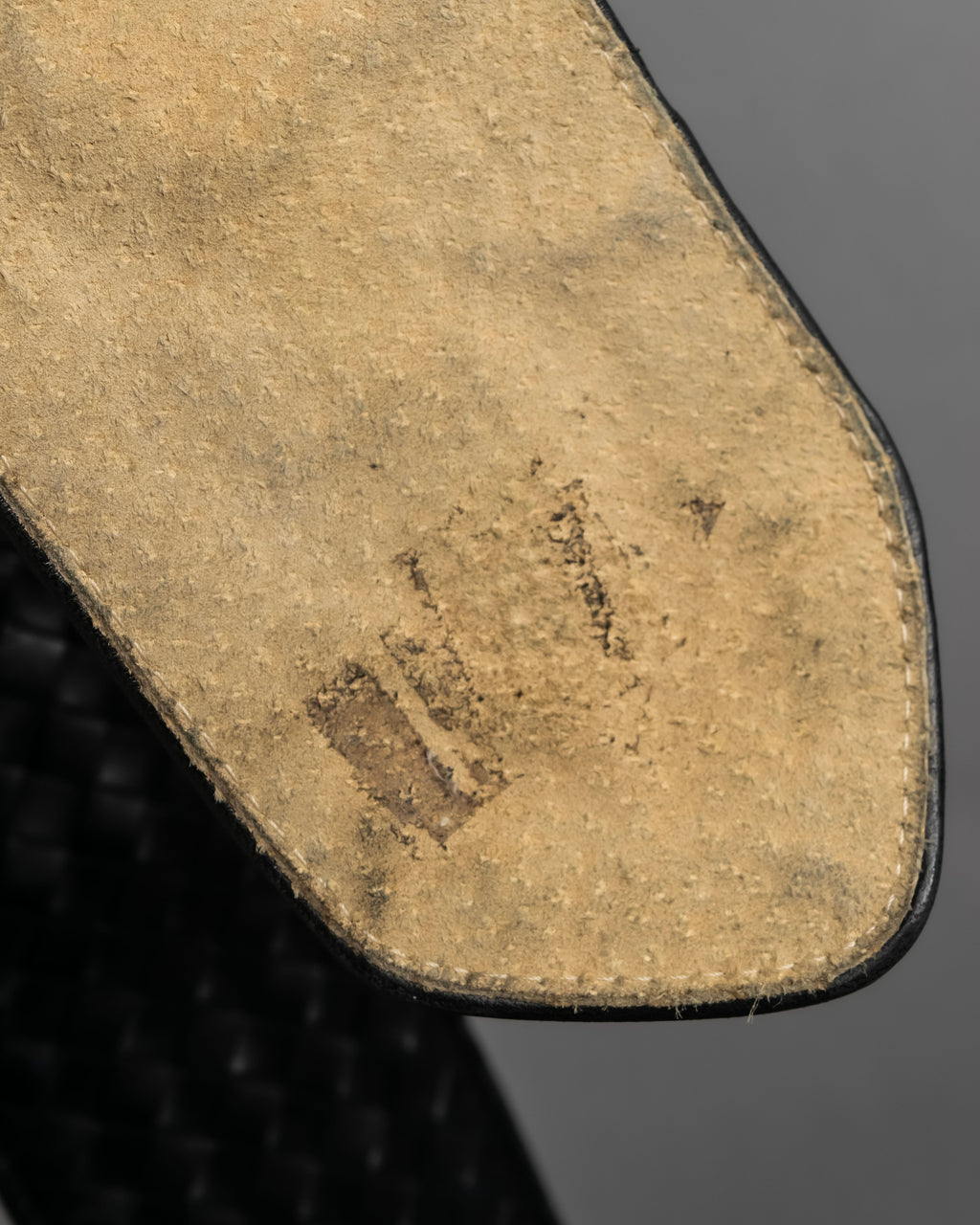 "BOTTEGA VENETA" Intrecciato style wide leather belt