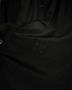 "CELINE" Triomphe embroidered design silk shirt