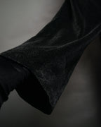 “Christian Dior MONSIEUR” 80’s-90’s Velour two tuck wide trousers