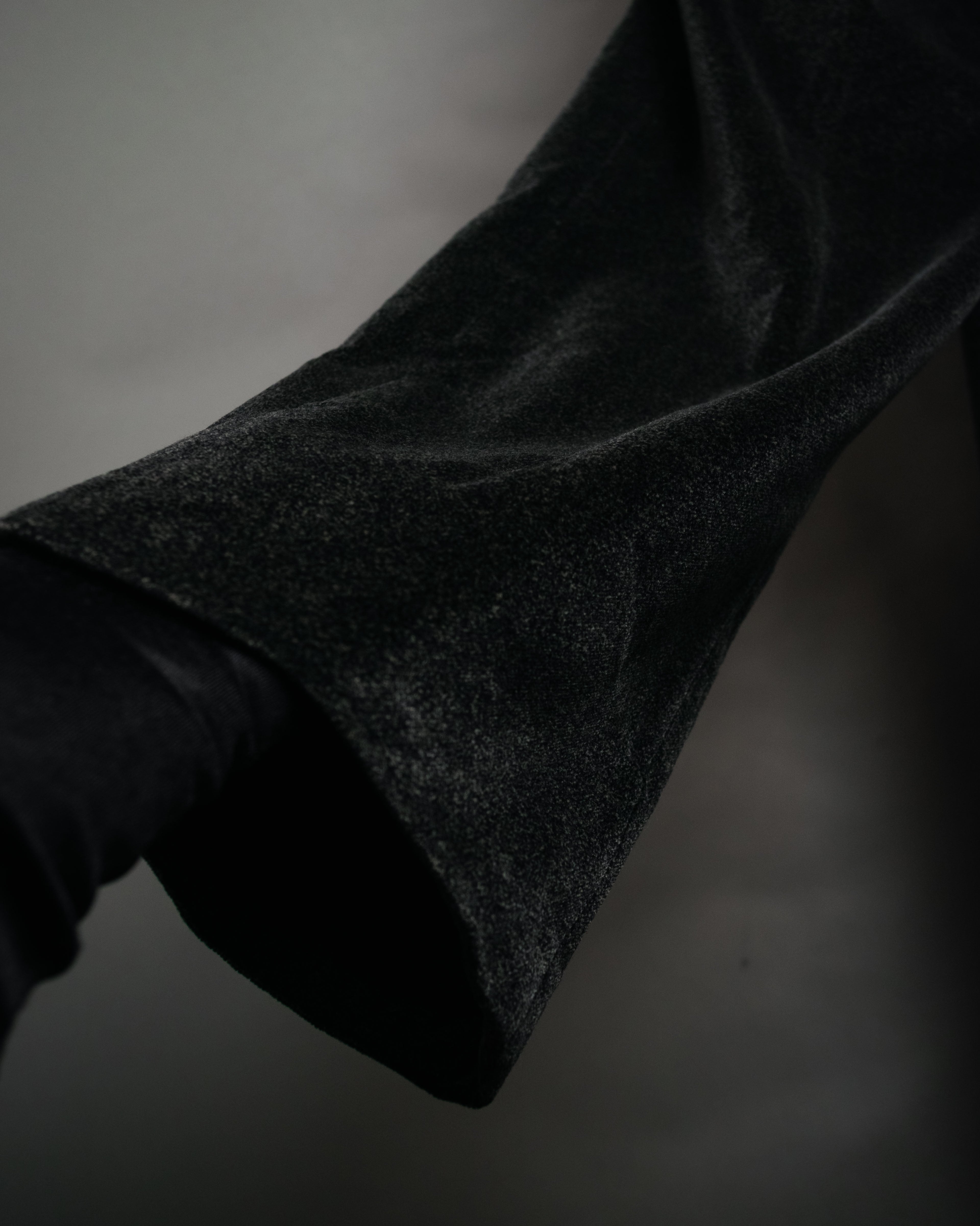 “Christian Dior MONSIEUR” 80’s-90’s Velour two tuck wide trousers