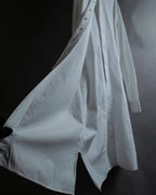 "MAISON MARGIELA" 18AW No-collar design Super long shirt