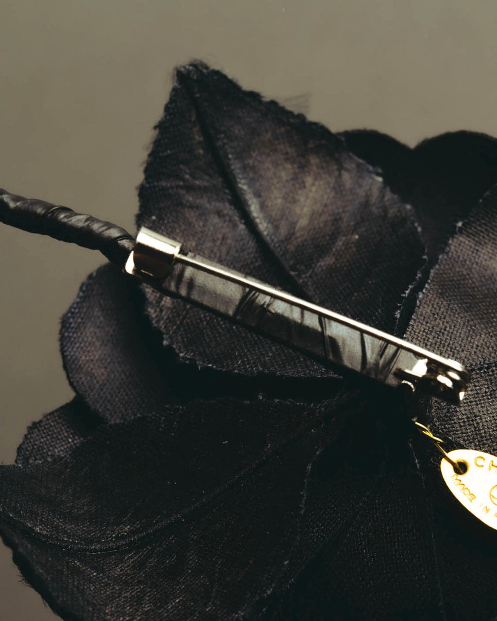 "CHANEL" 80's-early 90's Sculptural camellia brooch