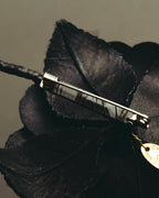 "CHANEL" 80's-early 90's Sculptural camellia brooch