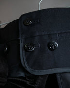 "US navy inspired lace back wide sailor pants"