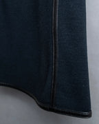 "GUCCI" Leather piping design box sleeve T-shirt