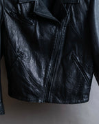"Acne" Beautiful shape genuine leather double riders jacket