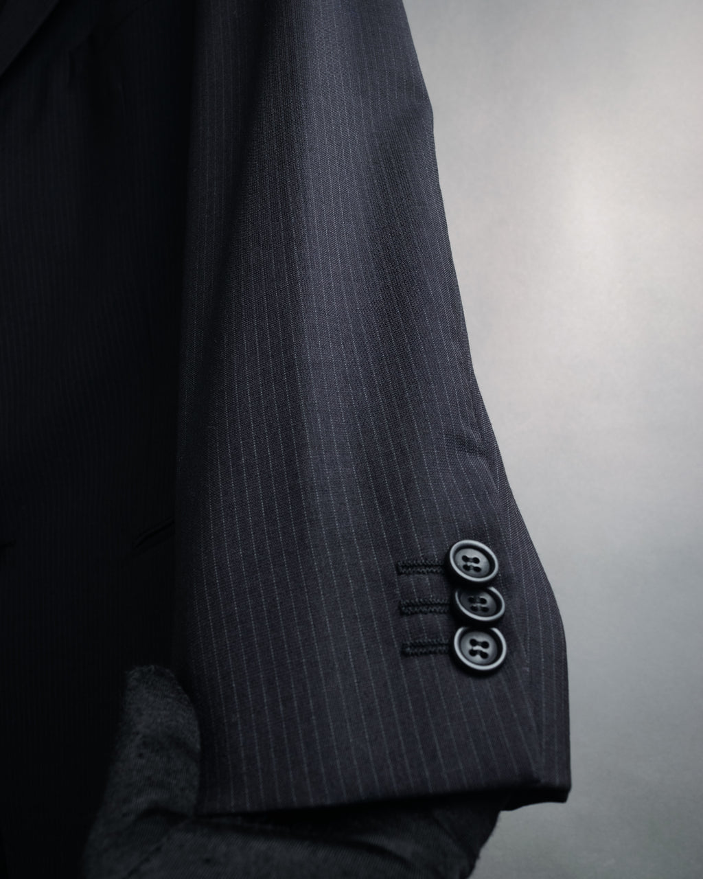 “ARMANI COLLEZIONI” 00’s Pinstriped three button suit set