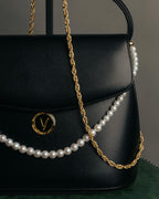 “VALENTINO CHRISTY” 80’s-90’s Pearl chain formal handbag