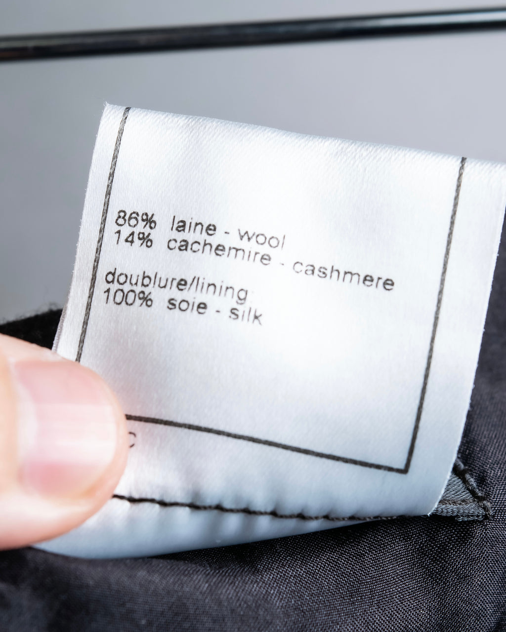 "CHANEL" Shadow stripe midi wrap skirt