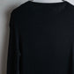 "PRADA" Ribbed black color pullover knit