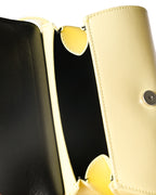 JIL SANDER/ “Cannolo” Mini Flap Shoulder Bag Lemon Yellow