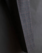"HERMES" Heather gray cashmere blend slacks