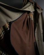 -SPECIAL- "Burberrys" 90's Collar switching two-tone trench coat
