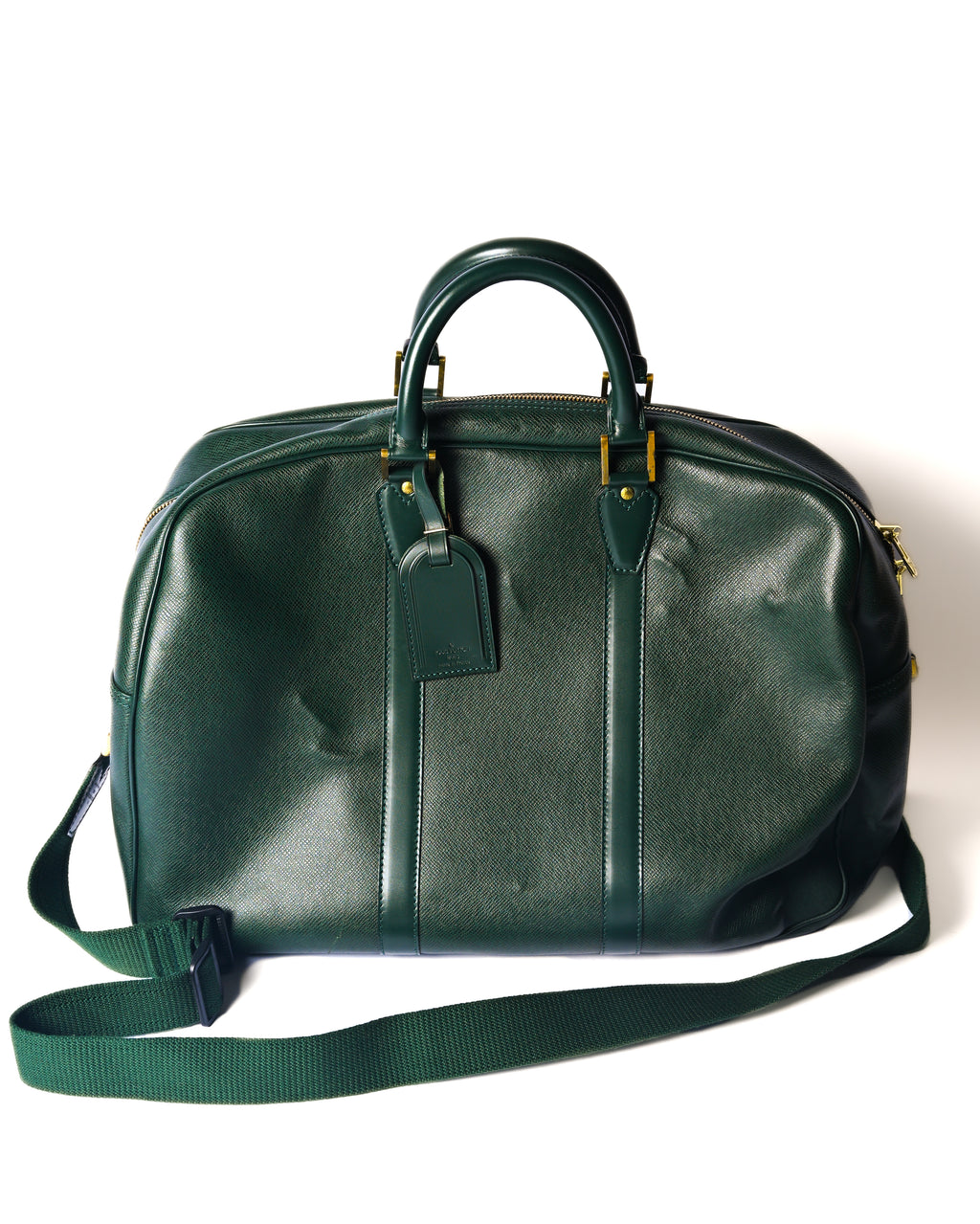 LOUIS VUITTON/ “Taiga Kendall GM” 2 Way Big Boston Bag Green