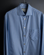 "GUCCI" Michele period brand code embroidered striped shirt