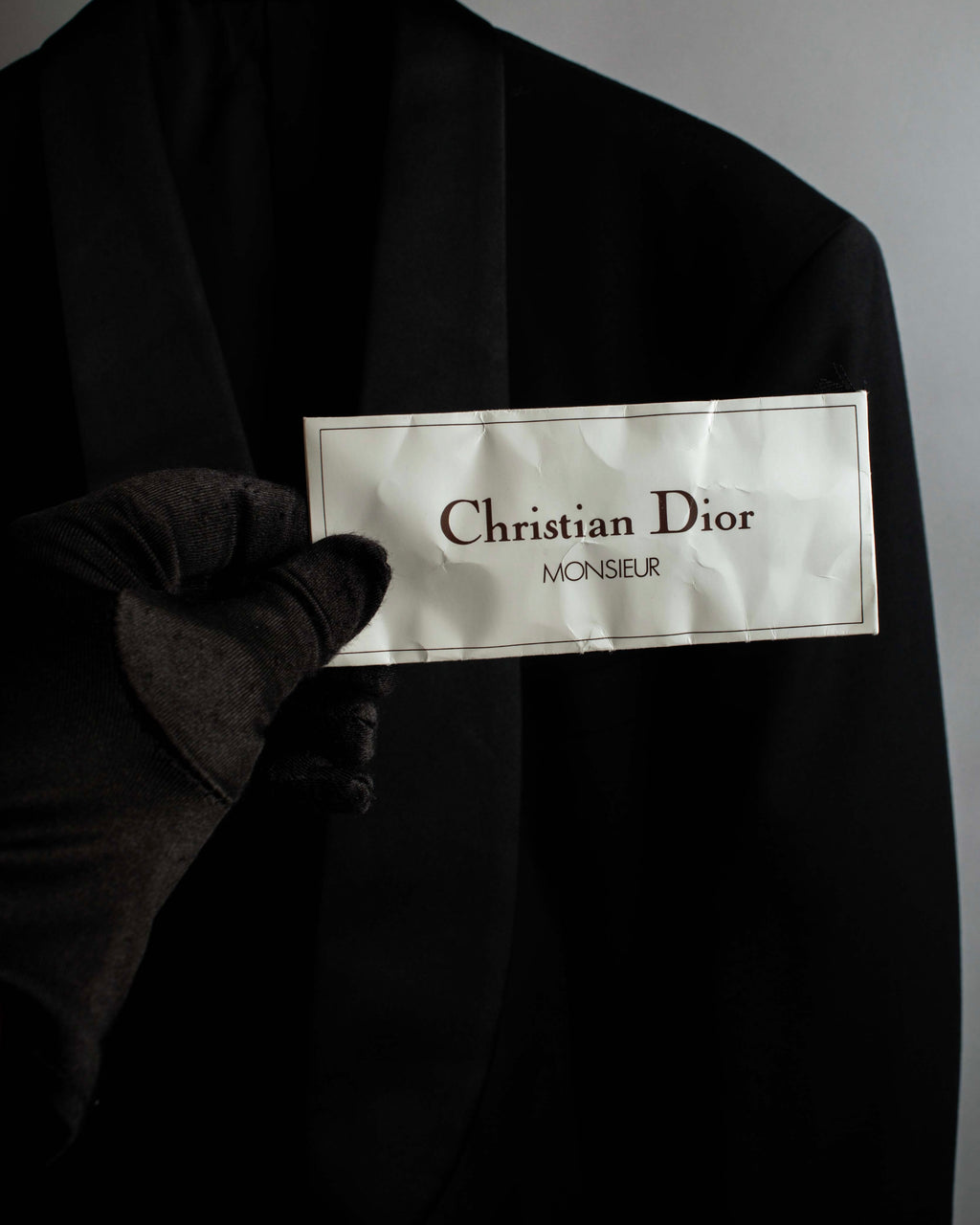 "CHRISTIAN DIOR MONSIEUR" Classical tailored Zegna base satin tuxedo set up