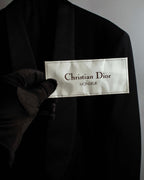 "CHRISTIAN DIOR MONSIEUR" Classical tailored Zegna base satin tuxedo set up