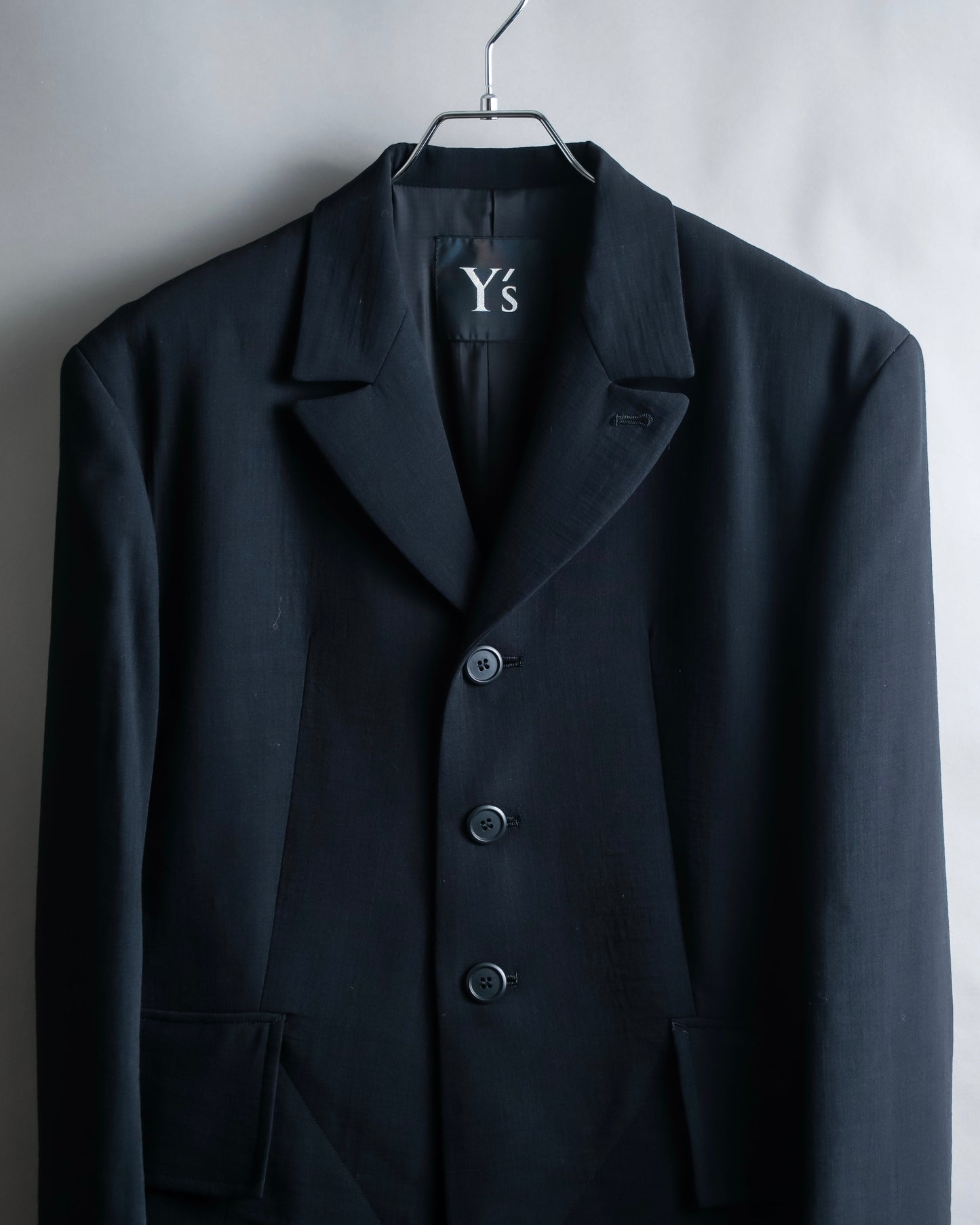 "Y's" 3 button jacket and tapered slacks oversize set up