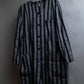 "Vintage thick-pitch stripe round neck jacket"