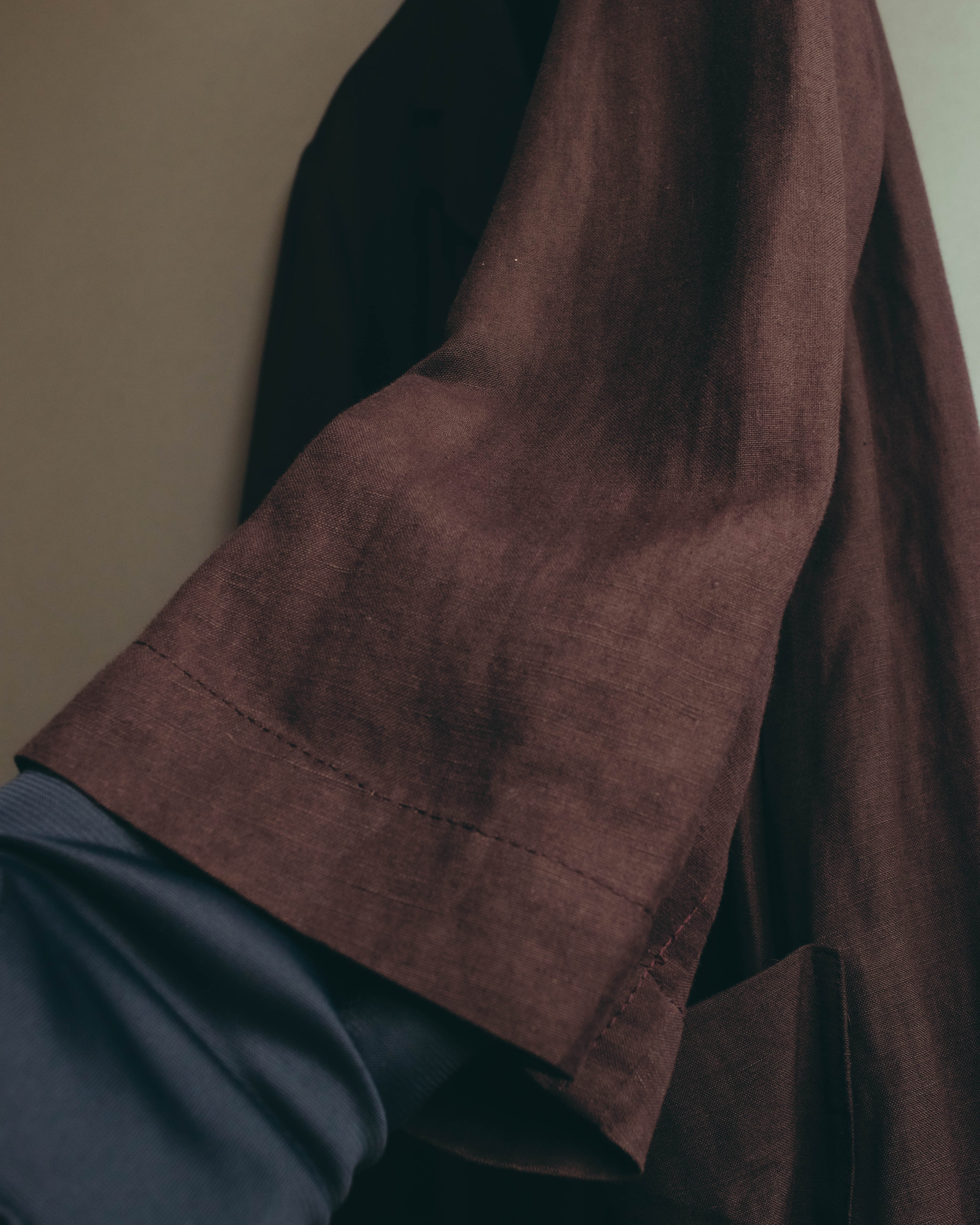 -SPECIAL- “DRIES VAN NOTEN” 90’s–00’s Rayon linen tailored long jacket and shorts set up