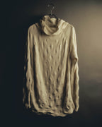 "Alexander McQueen" 90's-00's Sculptural ribbed turtleneck wool knit sweater