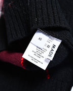 Molly Goddard/ Argyle Lambswool & Mohair Cardigan Black & Pink