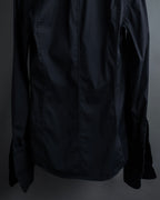 "Dolce & Gabbana" Logo embroidered tie design dress shirt