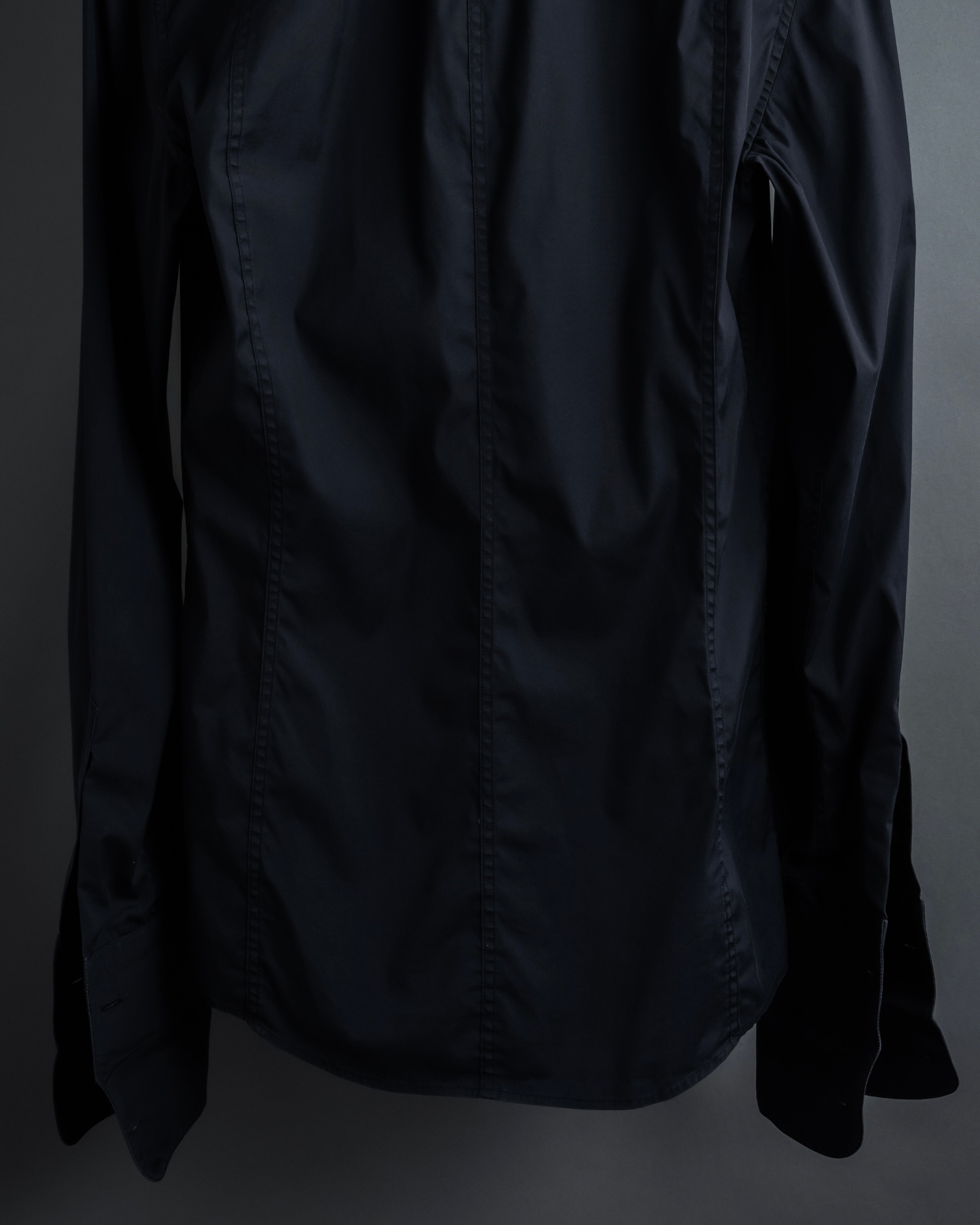 "Dolce & Gabbana" Logo embroidered tie design dress shirt