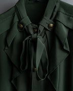 "GUCCI" Tab design bowtie blouse
