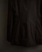 "FENDI" Double-breasted heavy duty wool flannel jacket