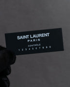 "Saint Laurent" Crocodile embossed leather bi-fold money clip