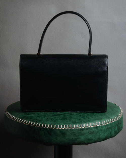 –SPECIAL– "HERMES" 60’s-70’s Box calf piano lock accordion bag