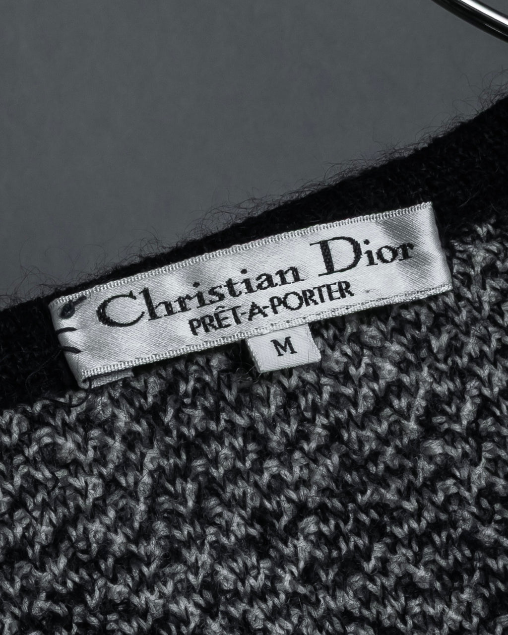 "Christian Dior PRETA PORTER"
Ribbon design mixed yarn knit pullover