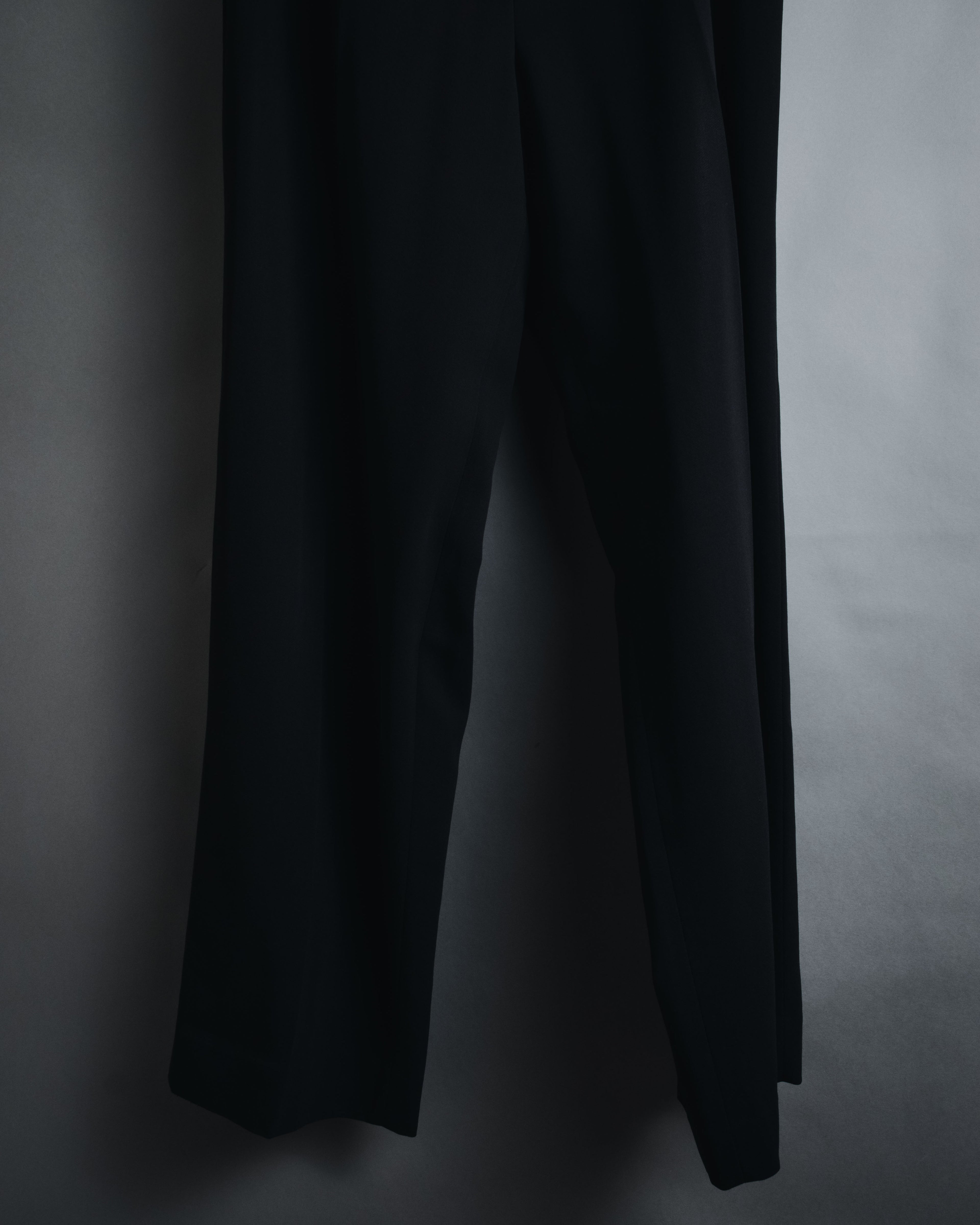 "GIORGIO ARMANI" 90’s Minimalist straight-leg virgin wool slacks