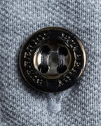 "BURBERRY" Knight logo engraved metal button polo shirt