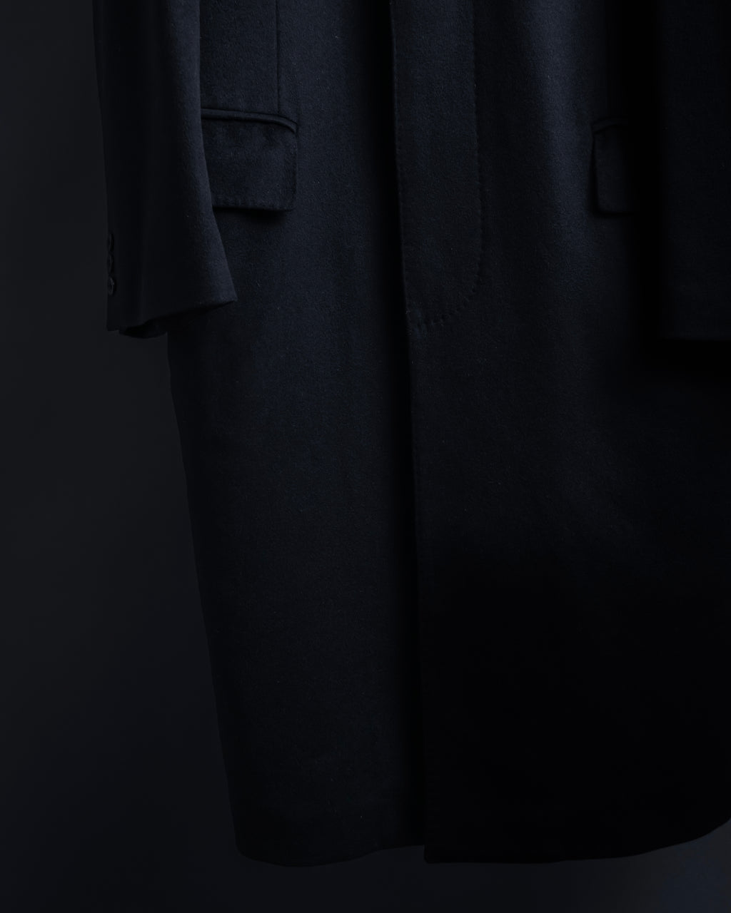 "PIERRE BALMAIN" Classic tailoring 100% cashmere chester coat