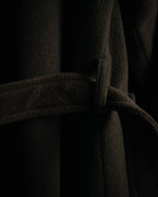 –SPECIAL– "CELINE" 80’s-90’s Triomphe button double breasted long coat