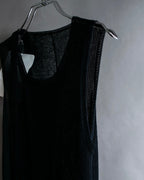 "YOHJI YAMAMOTO FEMME" 13SS Belted sleeveless long dress