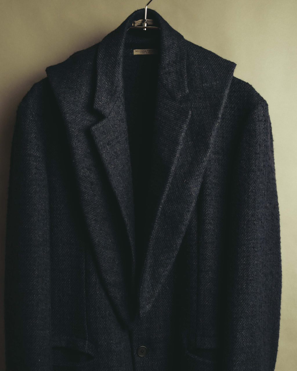 "BOTTEGA VENETA"  Late 90's-early 00's textured tailored short coat