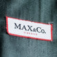 "MAX&Co." Belted design wide lapel mid-length coat