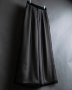 "LANVIN en Bleu" Sheer layered sarouel wide pants