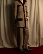 "FENDI" Velvet switching design herringbone set up