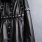 "Dolce & Gabbana" Silver stud design leather 2way coat