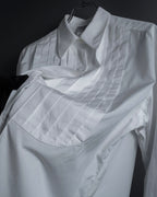 "CHANEL" 96's Spring collection tuck pleats shirt