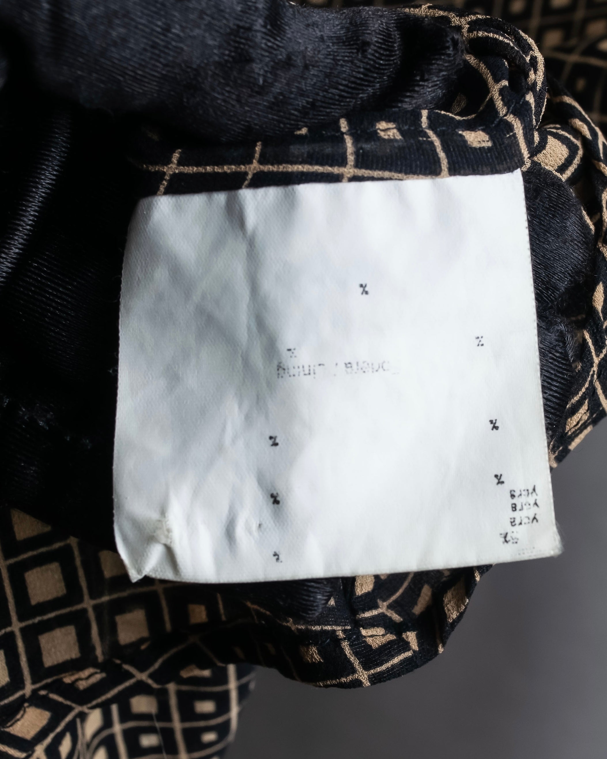 "FENDI" Geometric pattern logo printed shirt