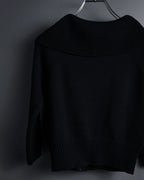 "FENDI" Raglan sleeves short length zip-up knit