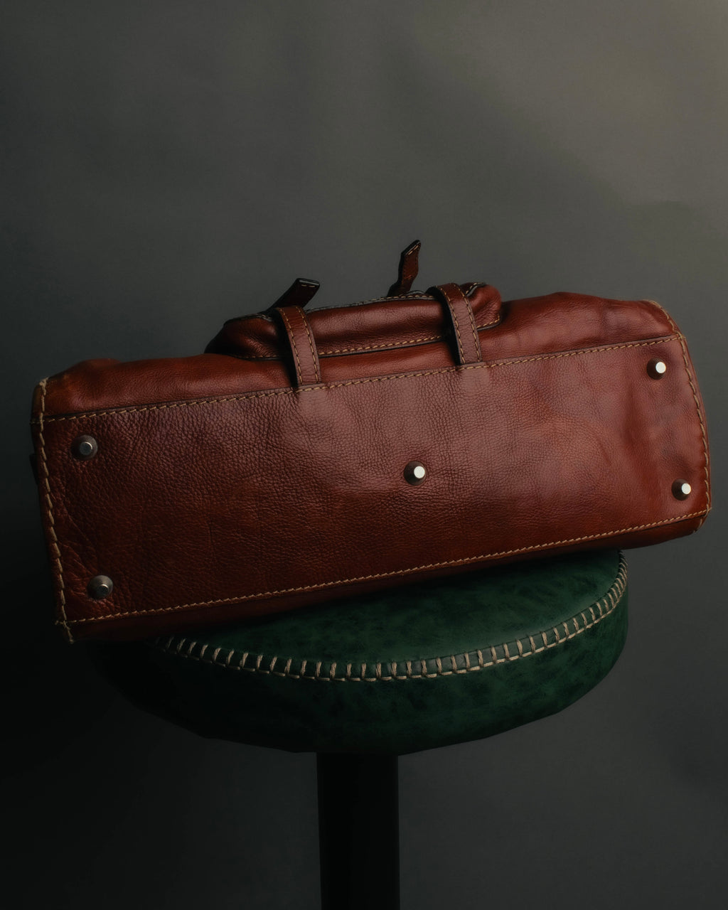 "Chloé" 00's Cognac leather top handle bag