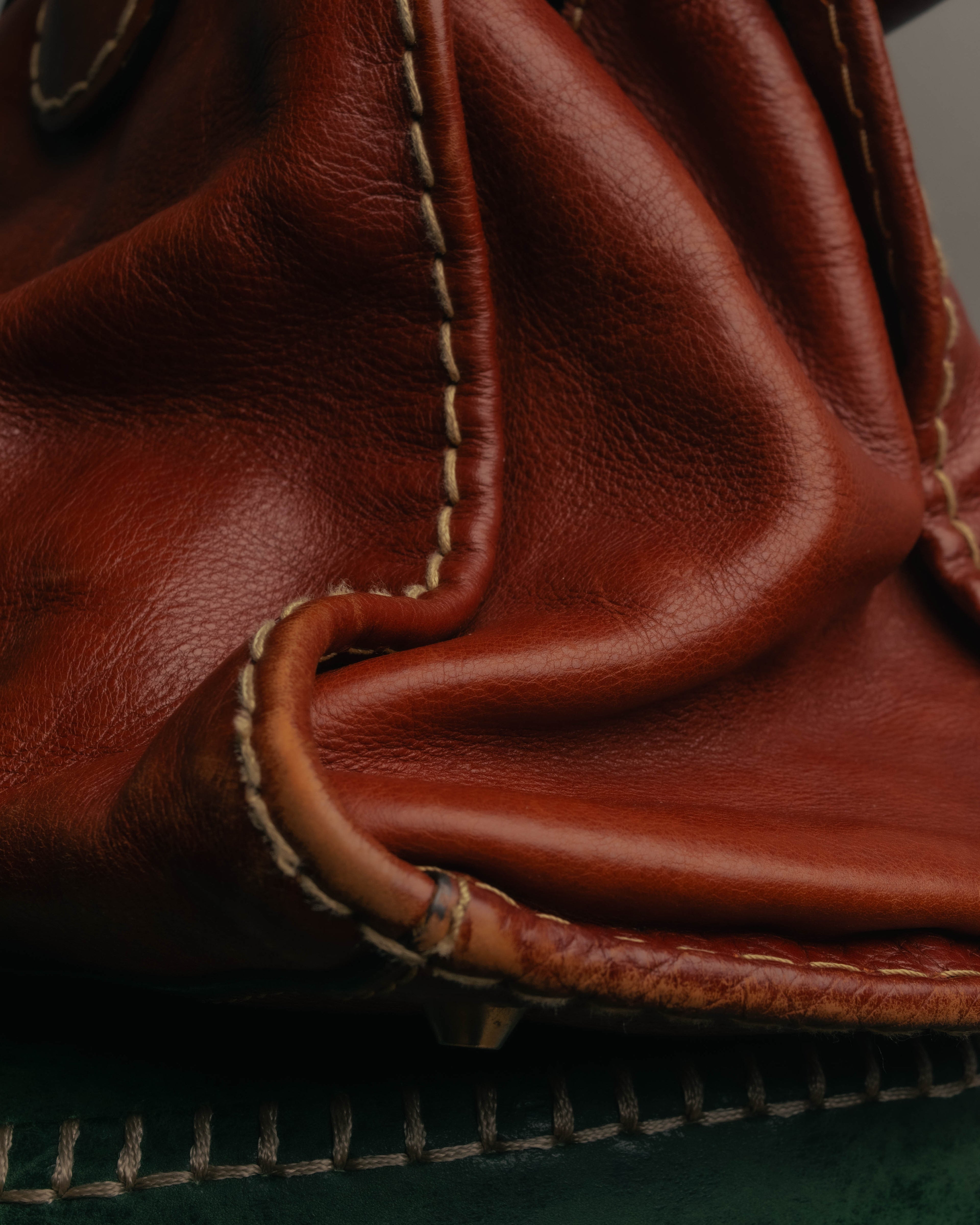 "Chloé" 00's Cognac leather top handle bag