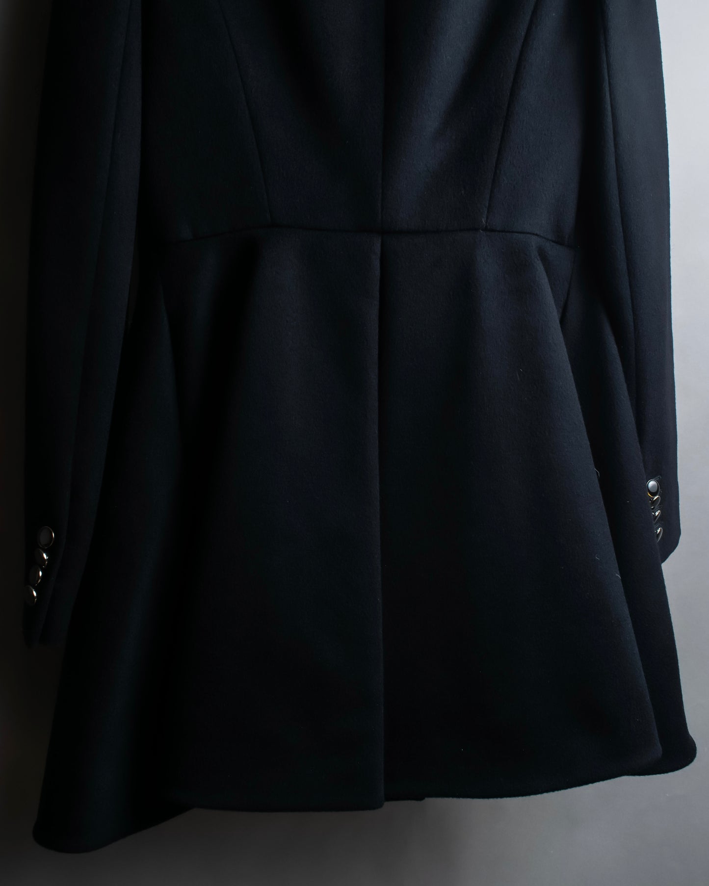 "Alexandar McQueen" Sarah Burton period large lapel double-breasted oversized mid length coat